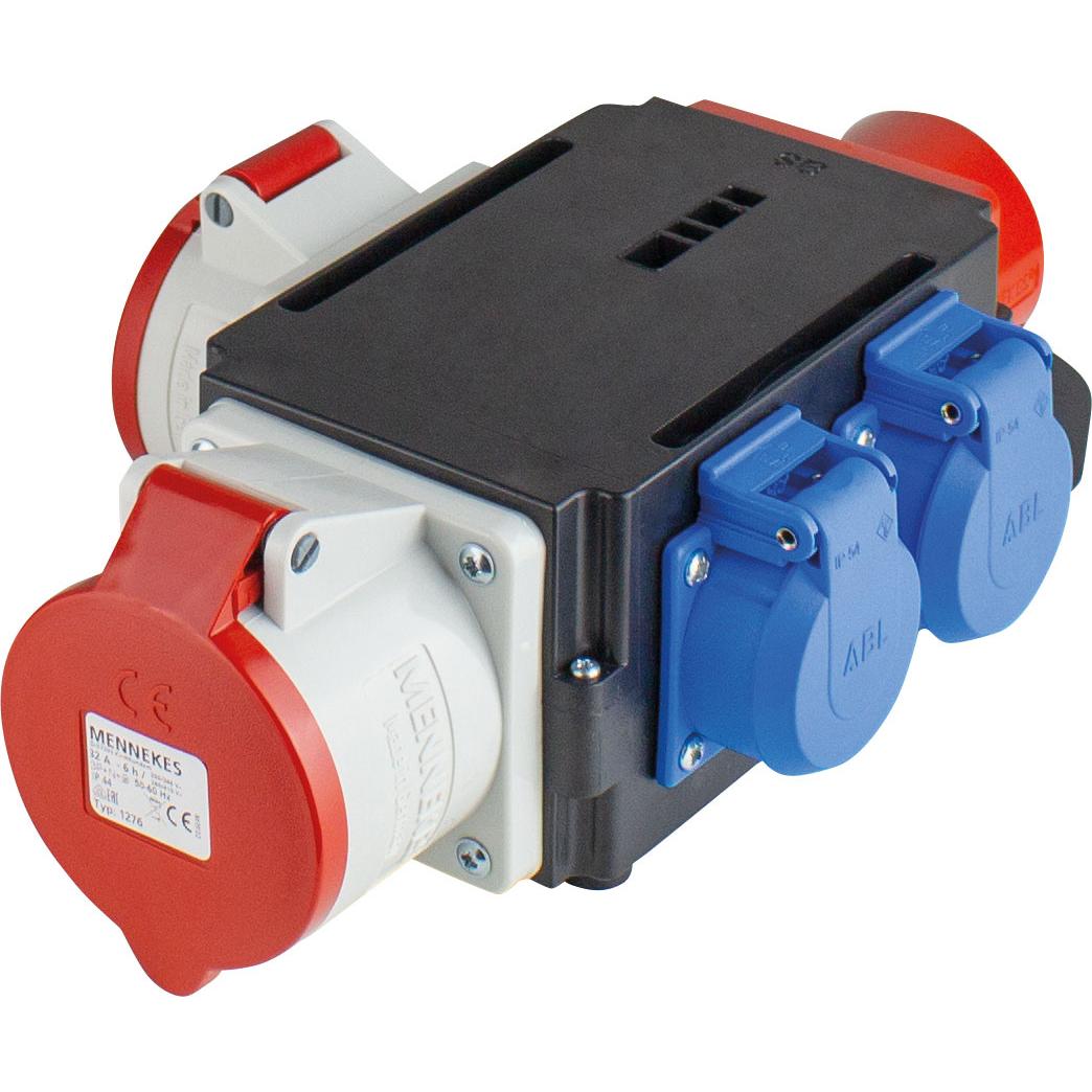 As - Schwabe, Spina + Connettore, Distributore di Potenza MIXO Danube (CEE 7/4)