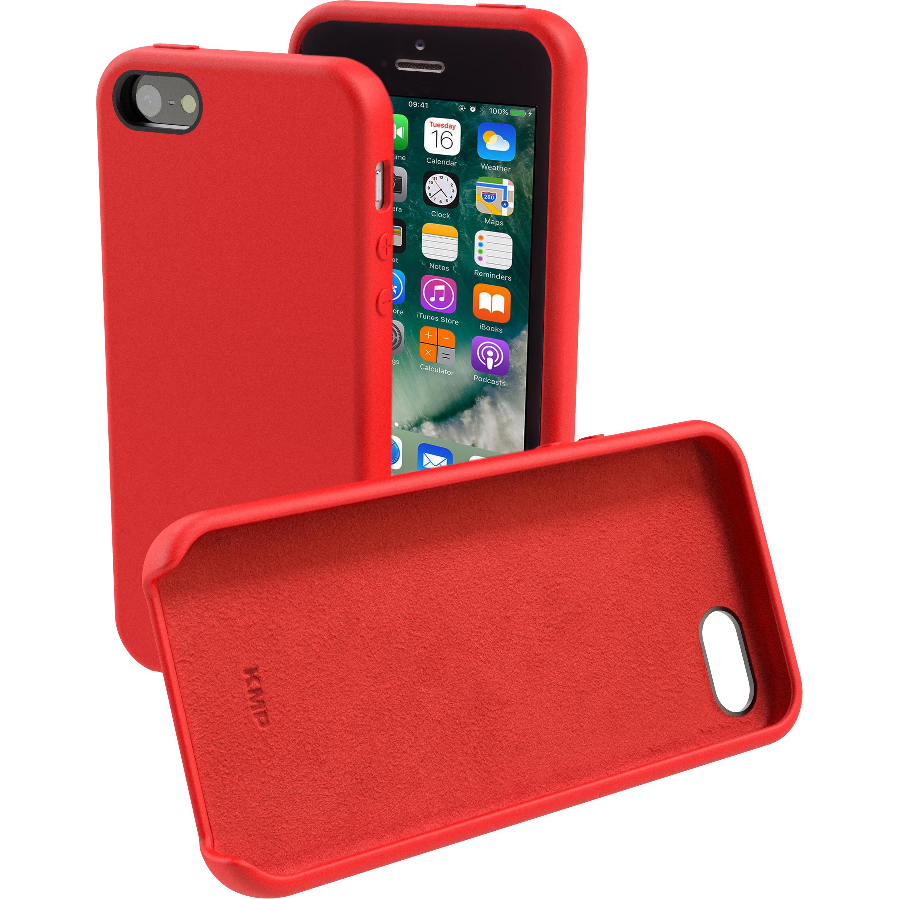 KMP protettore (Apple iPhone SE), Cover smartphone, Rosso