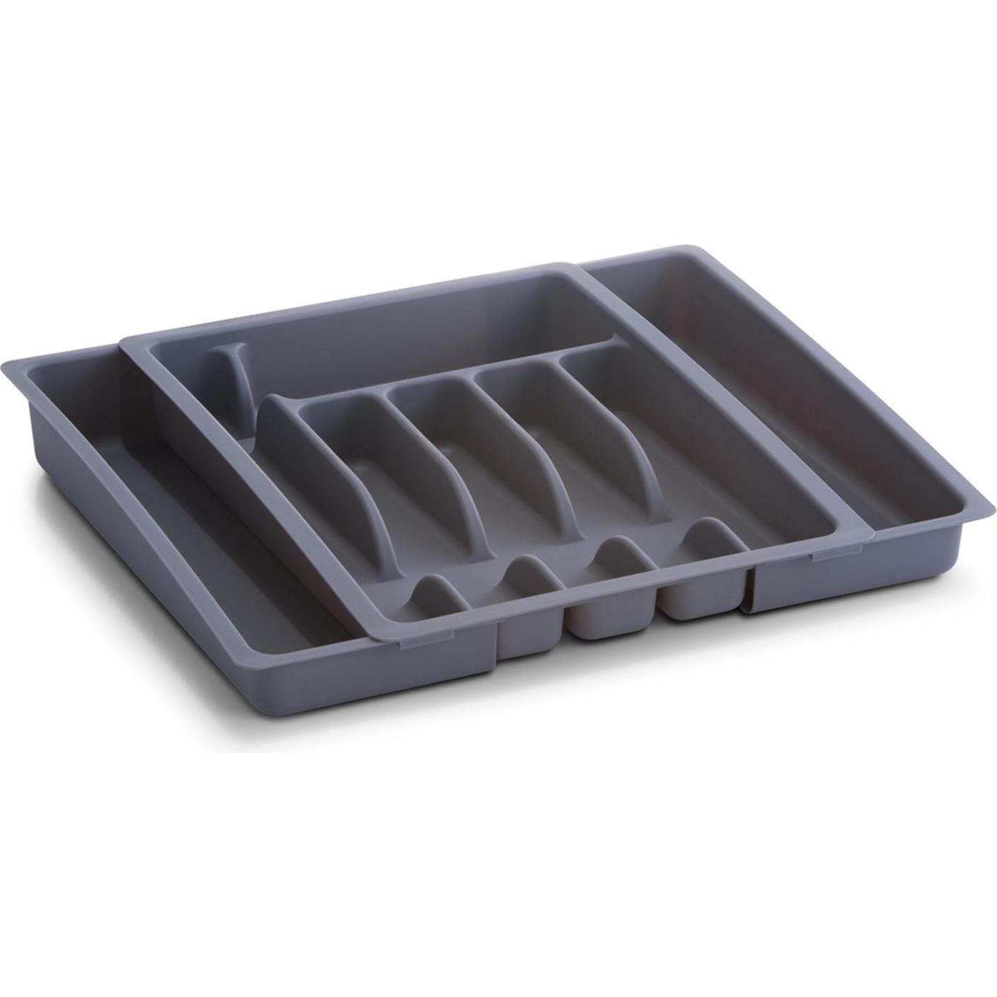 Zeller Present Lu: Portaposate Grigio Regolabile