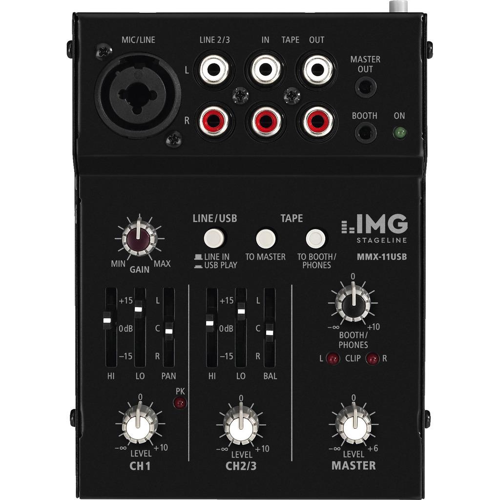 Img Stage Line Mmx-11usb (Mixer da club), Mixer audio, Nero
