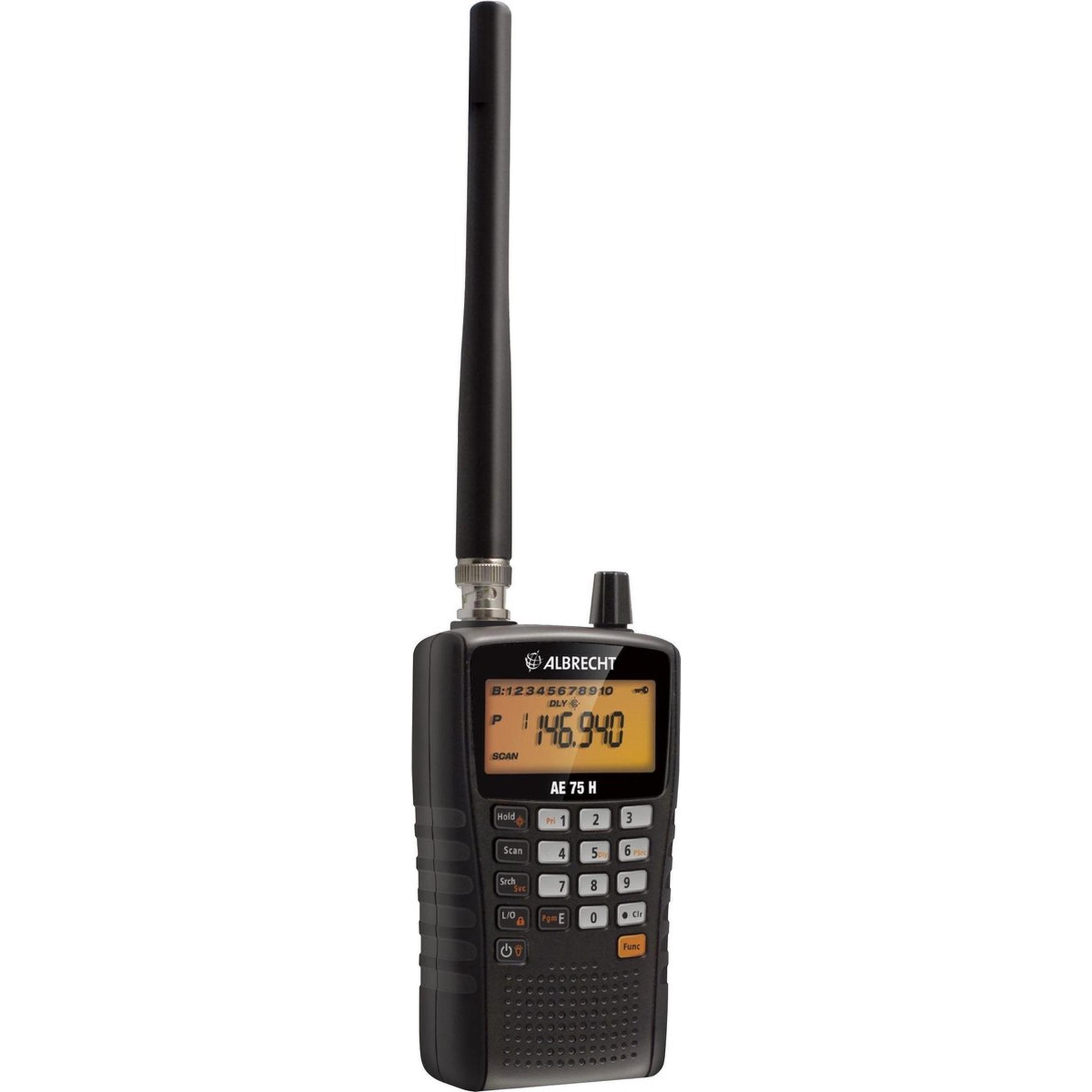 Albrecht Radio scanner AE75H (25 km), Walkie-talkie, Nero