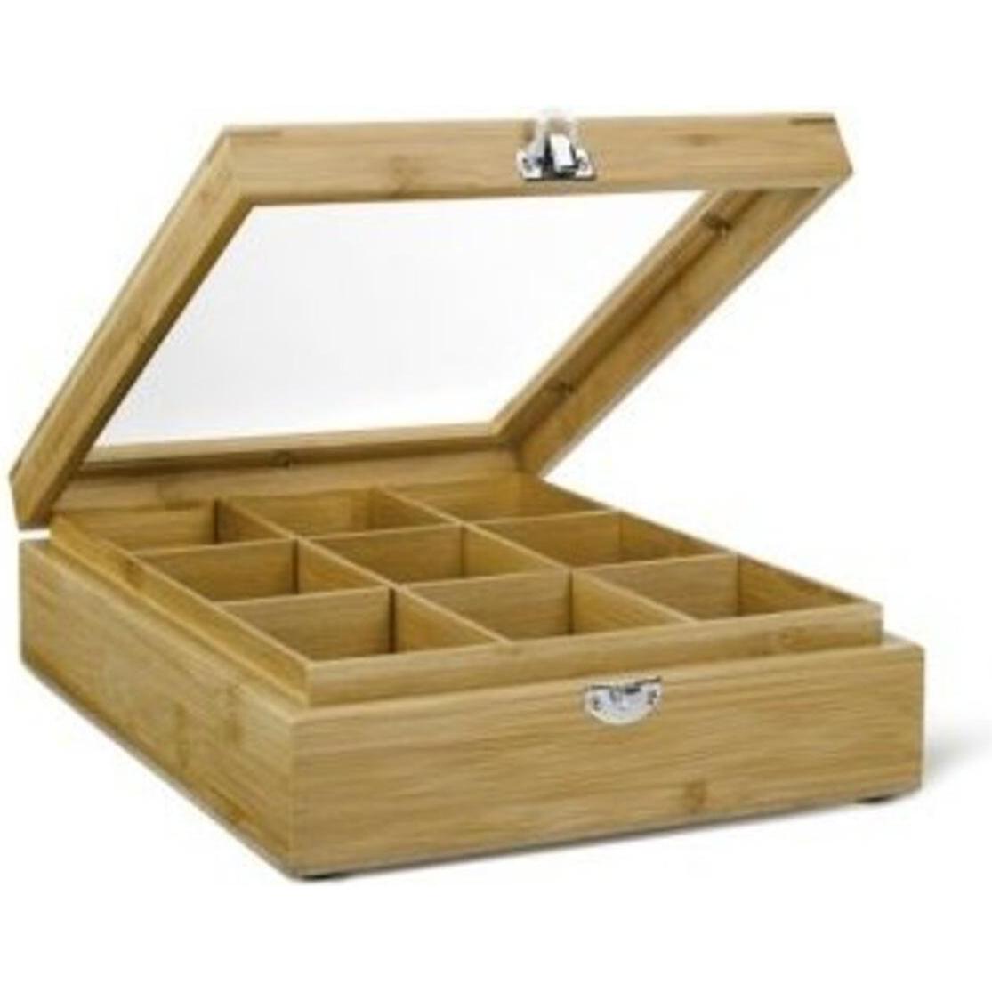 Bredemeijer Scatola del tè Beige: 6 Scomparti per la Tua Collezione