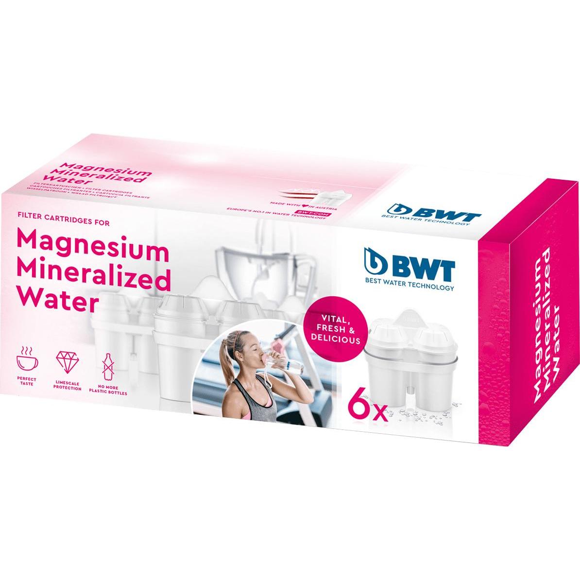 BWT Cartucce Filtranti per Acqua Mineralizzata al Magnesio, Filtro Acqua, Bianco