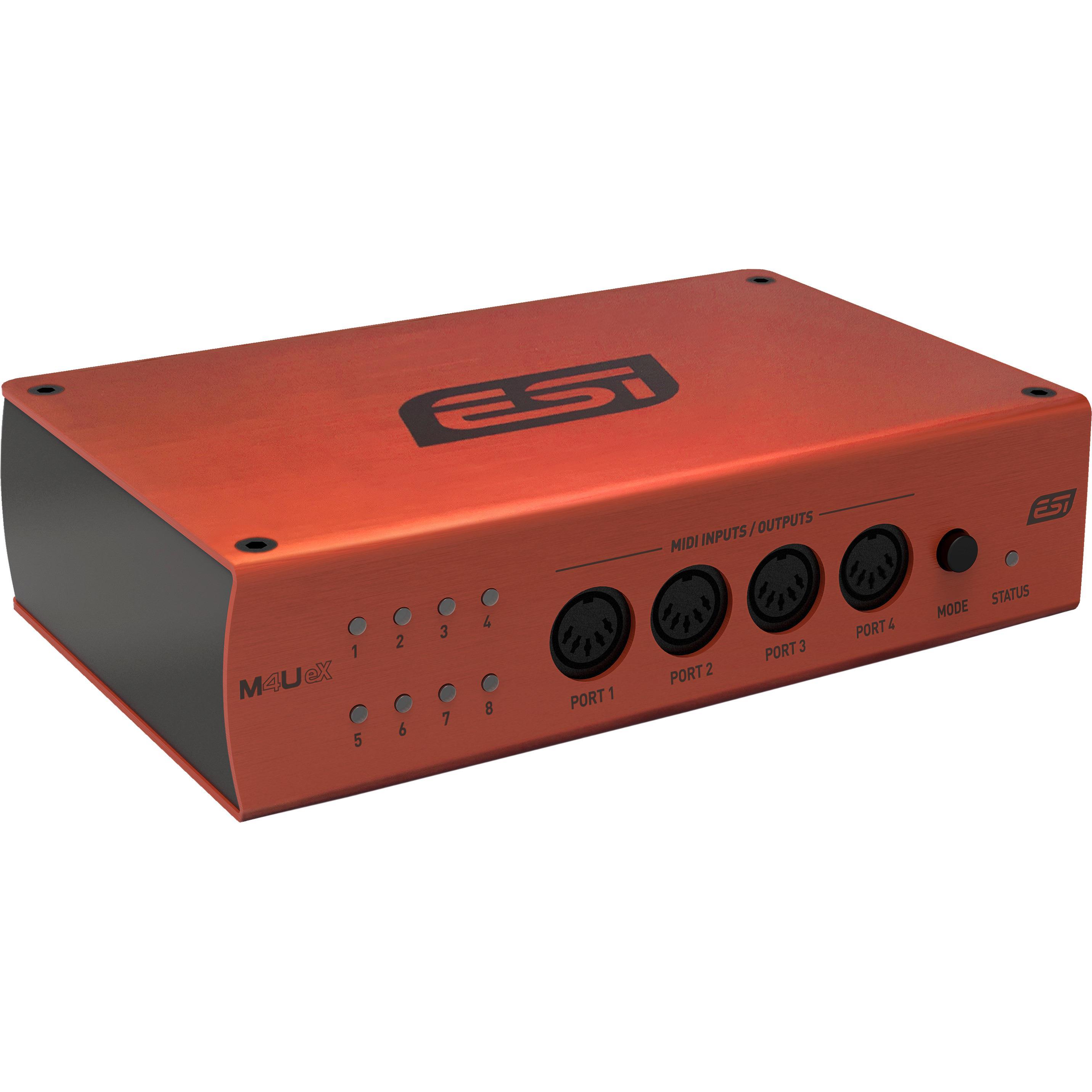 ESI Audiotechnik M4UeX (USB), Interfaccia audio, Rosso, Marrone