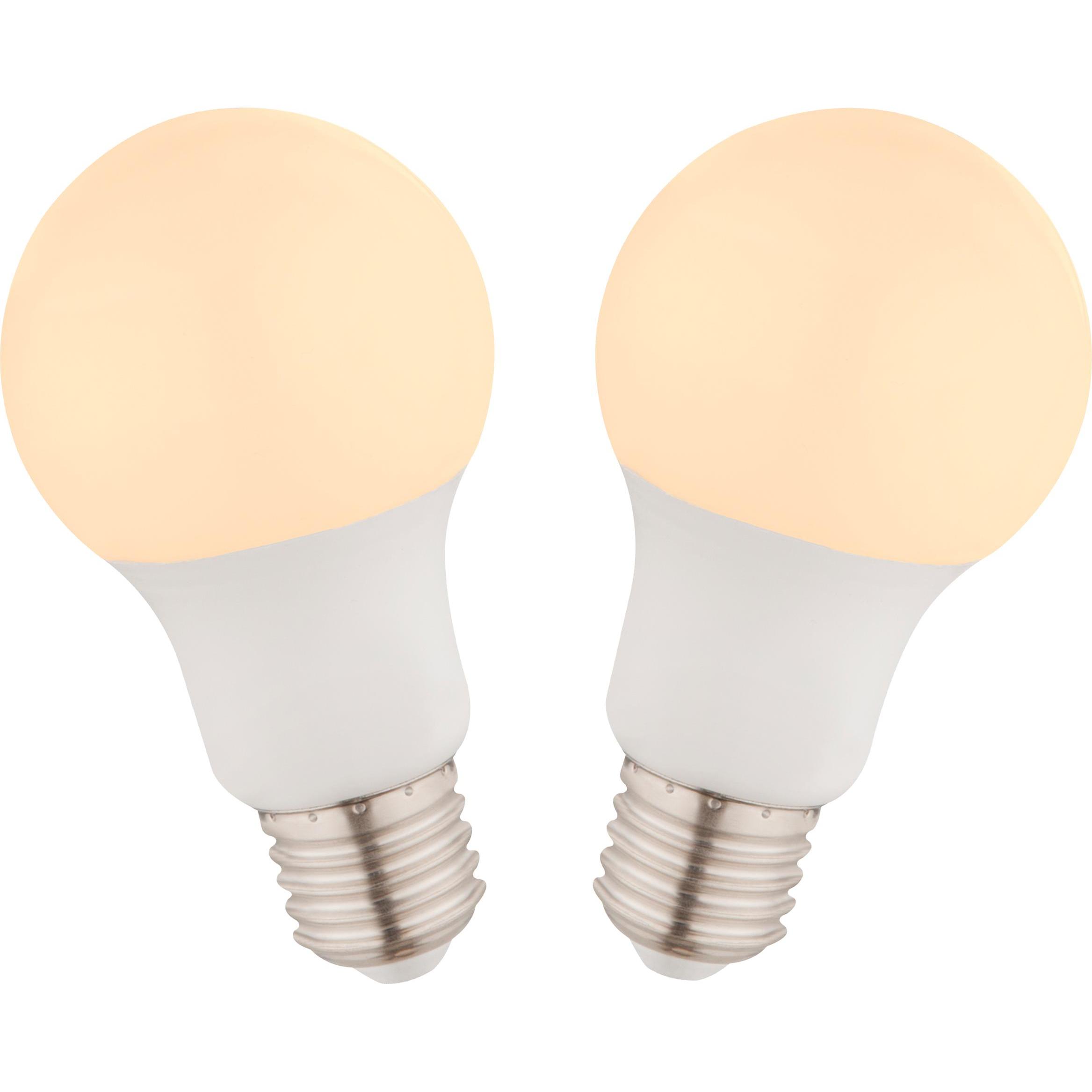 Globo Lampadina LED Illuminante Alluminio 2xE27 (9W, 810lm, Bianco Caldo)