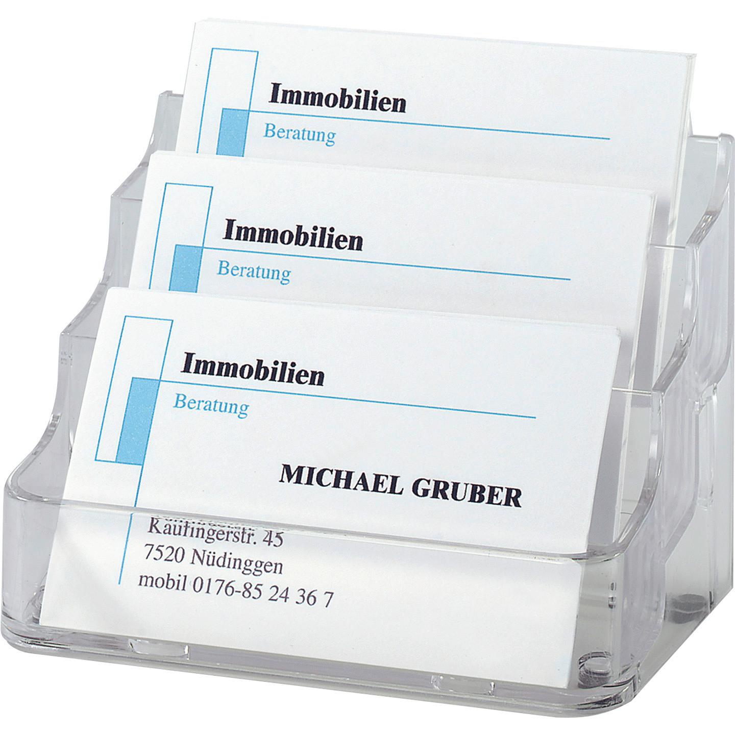 Sigel: Porta Biglietti da Visita (A8) con 3 Scomparti