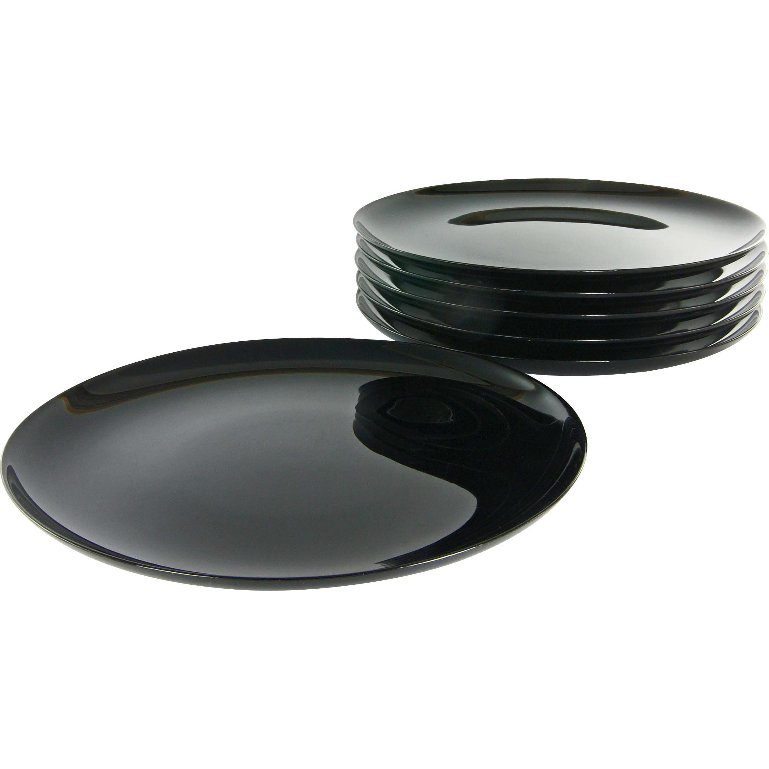 CreaTable Italien Party: Set di Piatti Neri (6 Pezzi)