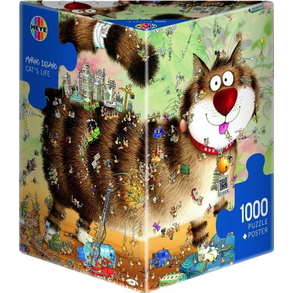 Heye Vita da gatto (1000 pezzi): Illustrazione Esclusiva