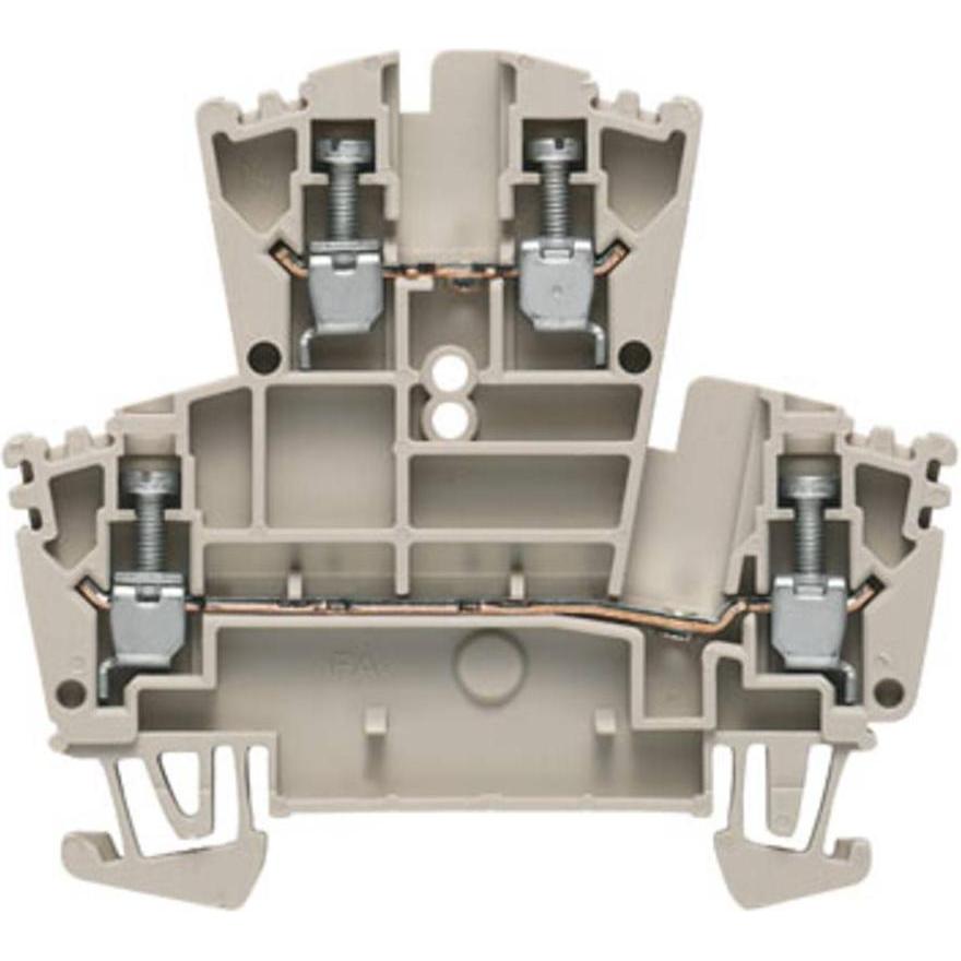 Weidmüller Double-tier terminal, Screw WDK 2.5 ZQV, Accessori di elettronica + Alloggiamento, Blu