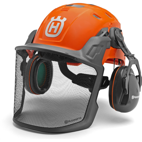 Husqvarna: Copricapo + Casco di Sicurezza Tecnica (Taglia Universale)