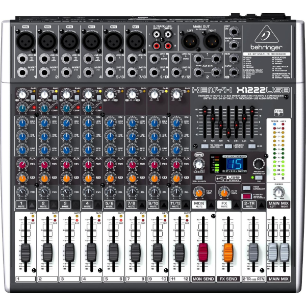 Behringer Xenyx X1222usb (Mixer da studio e live), Mixer audio
