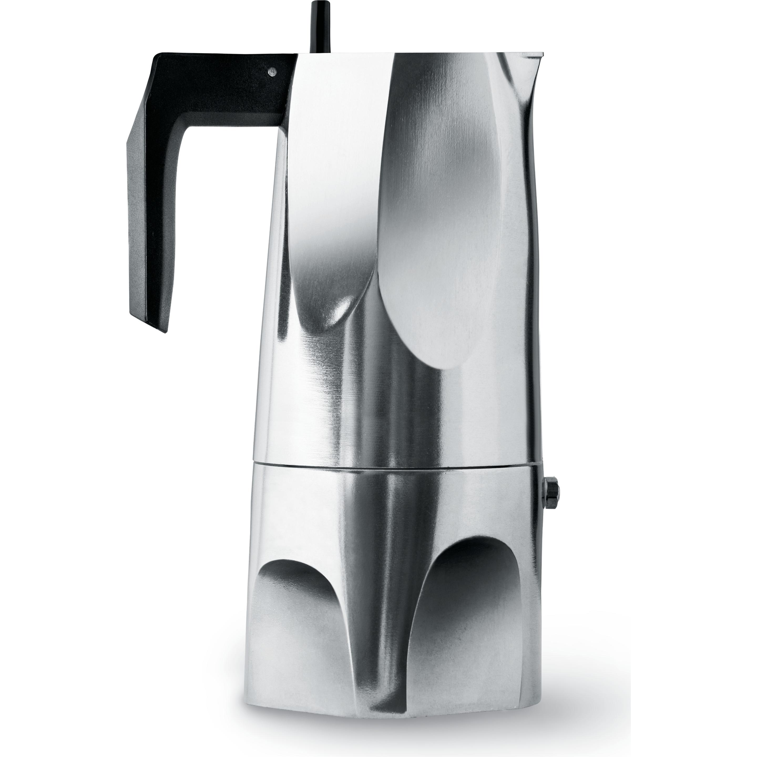 Alessi Ossidiana: Caffettiera Moka in Argento - Design di Mario Trimarchi