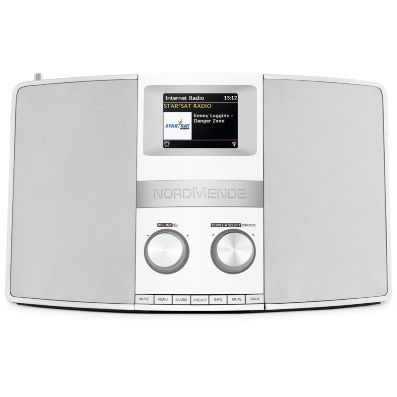 Nordmende Transita 400 (DAB, Web radio, Bluetooth, NFC), Radio, Argento, Bianco