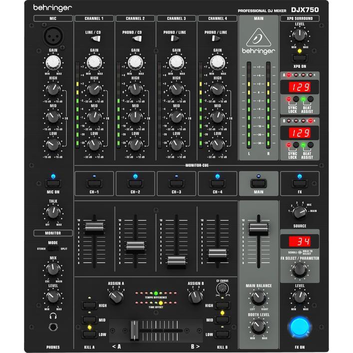 Behringer Djx750 (Mixer da club), Mixer audio, Nero