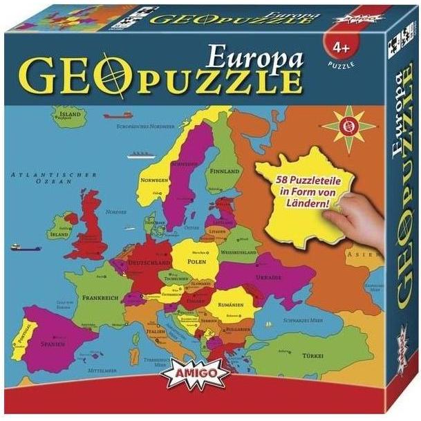 Amigo GeoPuzzle Europa (58 pezzi)