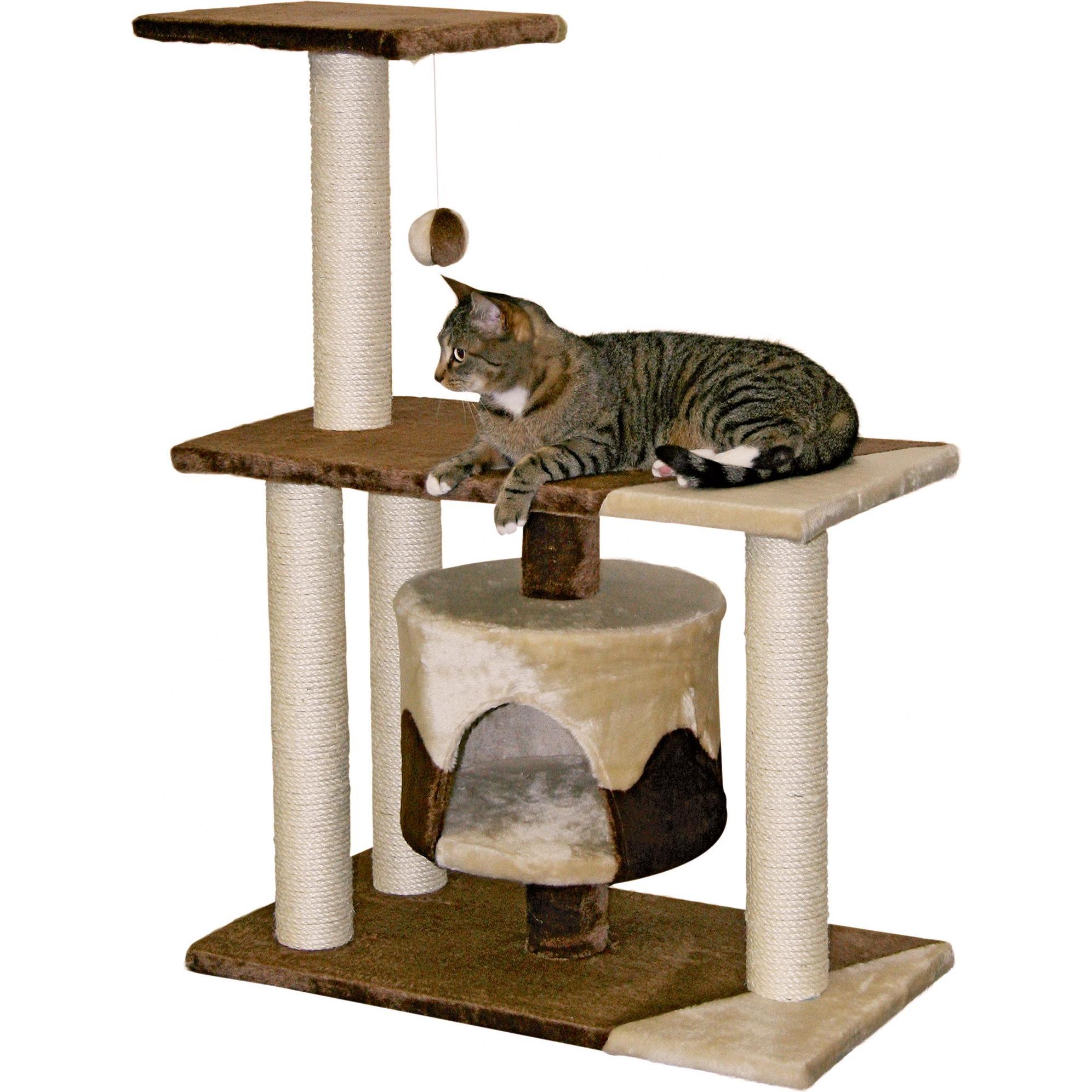 Kerbl Jade Pro: Albero Tiragraffi per Gatti (70x35x96cm, Marrone/Beige)