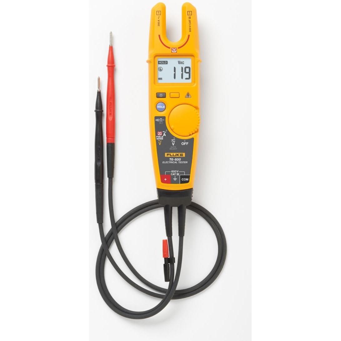 Fluke T6-600: Multimetro con Pinza Aperta (CAT III 600V)