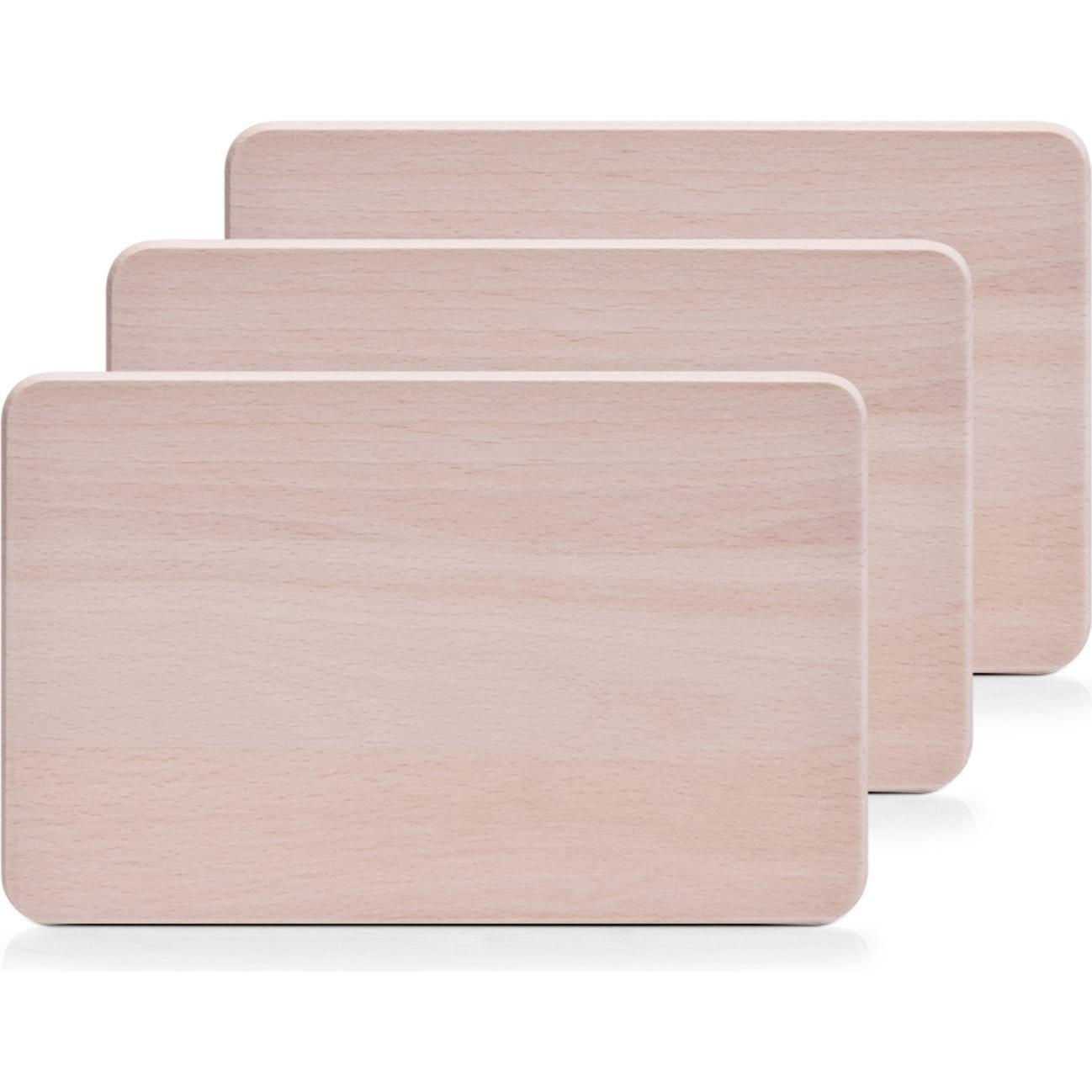 Zeller Present Viera: Set di Taglieri in Legno Marrone (3 Pezzi)