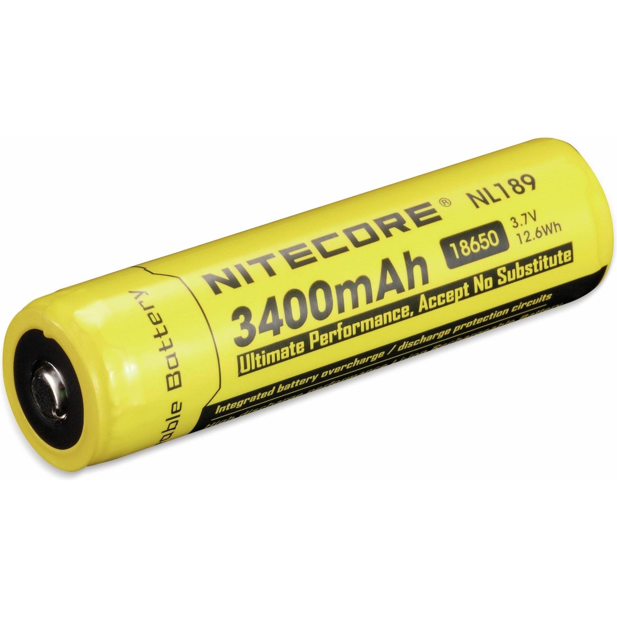 Nitecore: Batteria 18650 Ricaricabile per Torce - 3400 mAh