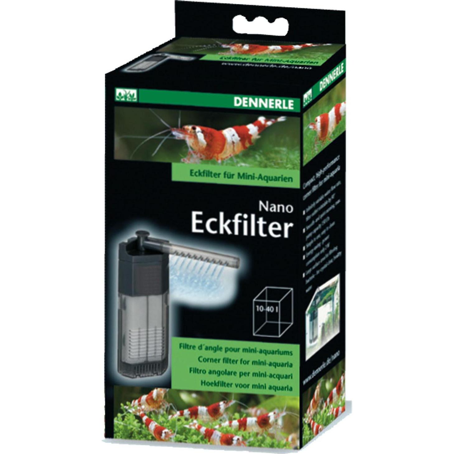 Dennerle Filtro Angolare Nano (40 l, Filtri Interni, Acqua Dolce)