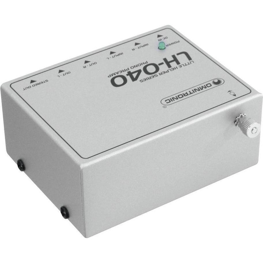 Omnitronic Lh-040, Preamplificatore Phono, Argento