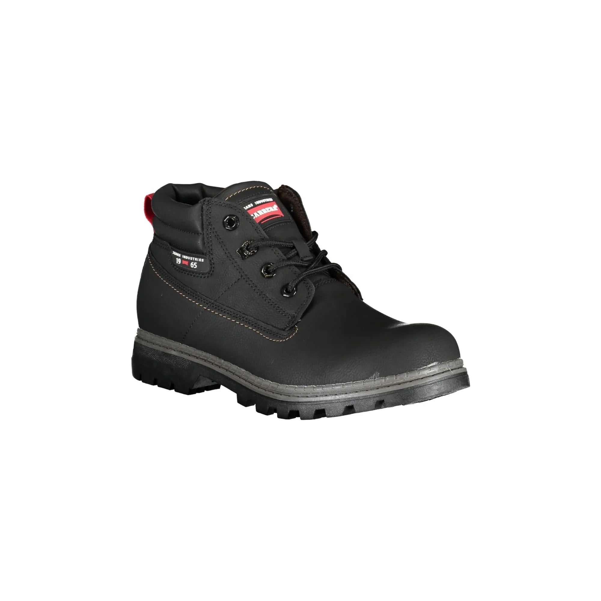 CARRERA Stivaletti Uomo Neri con Lacci e Logo Laterale