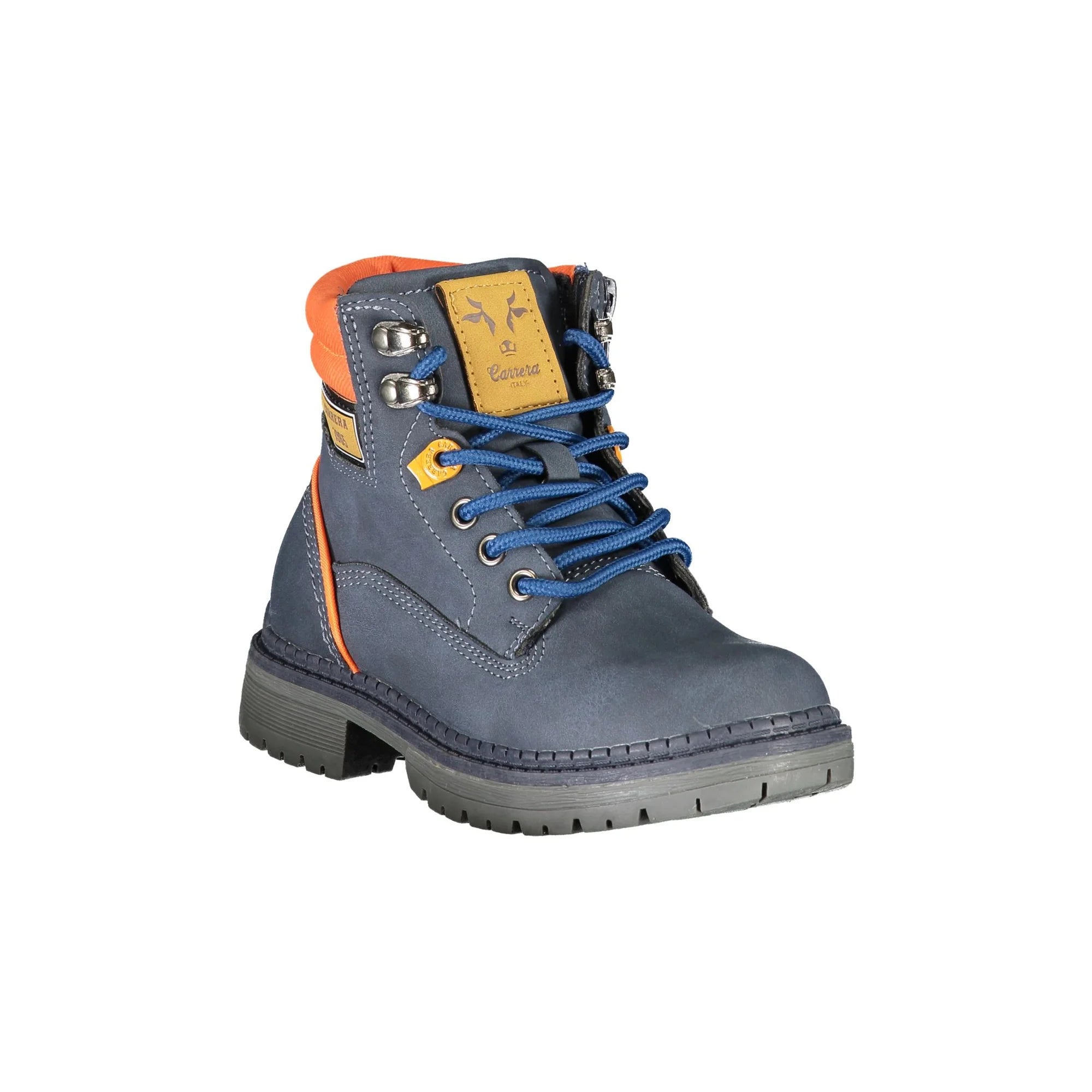 CARRERA Stivaletti Uomo Blu: Lacci, Zip e Contrasto