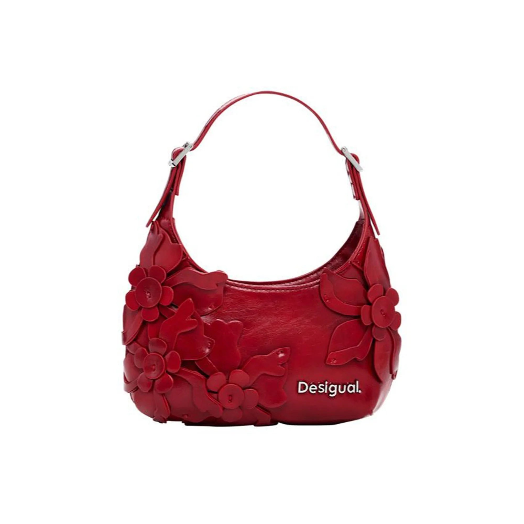 DESIGUAL Borsa Donna Rossa a Spalla e Mano Valentine Haiti