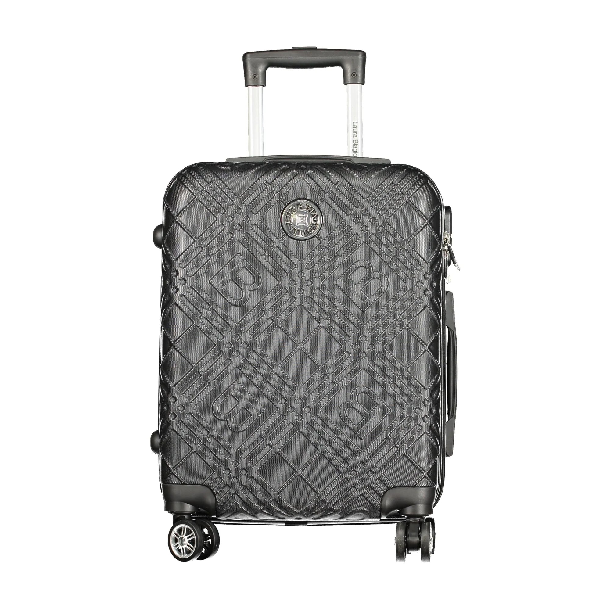 LAURA BIAGIOTTI Set 3 Trolley Grandi Donna Neri con Ruote e Lucchetto