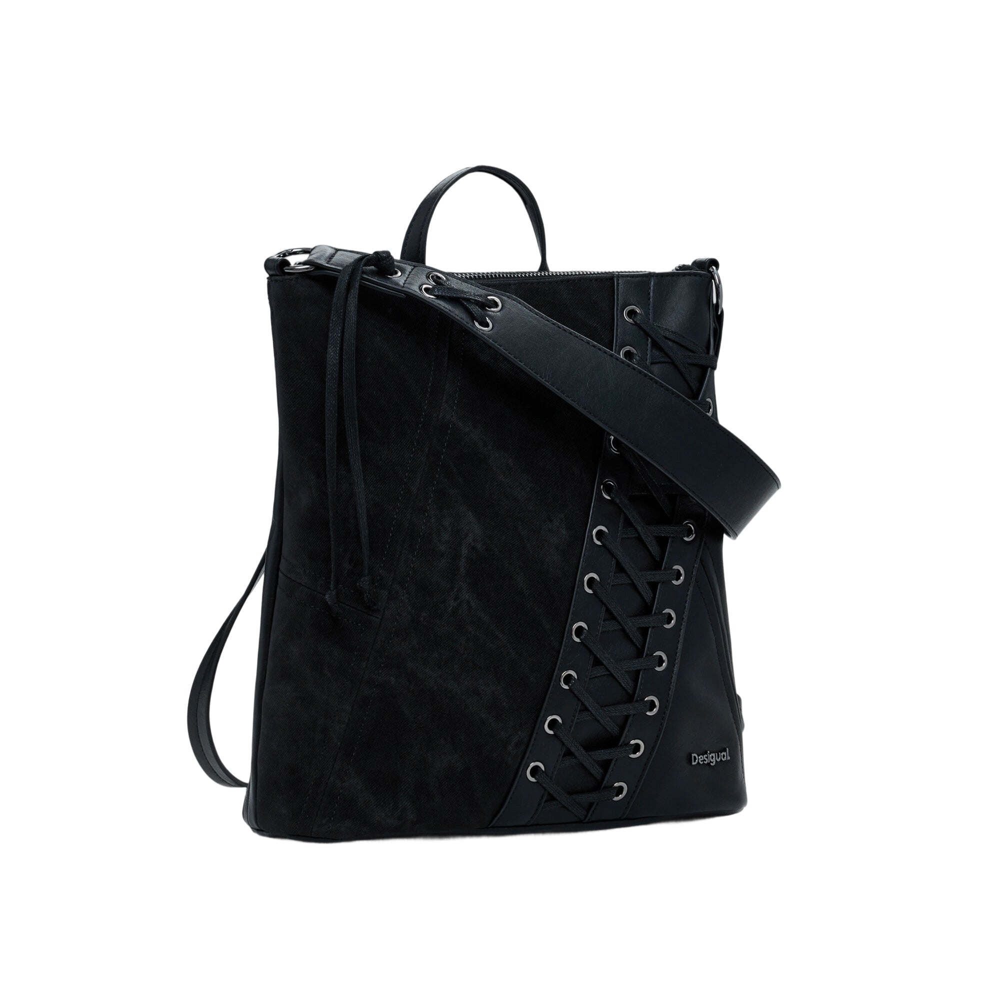 DESIGUAL Zaino Donna Patch Tango Pretoria Mini Nero