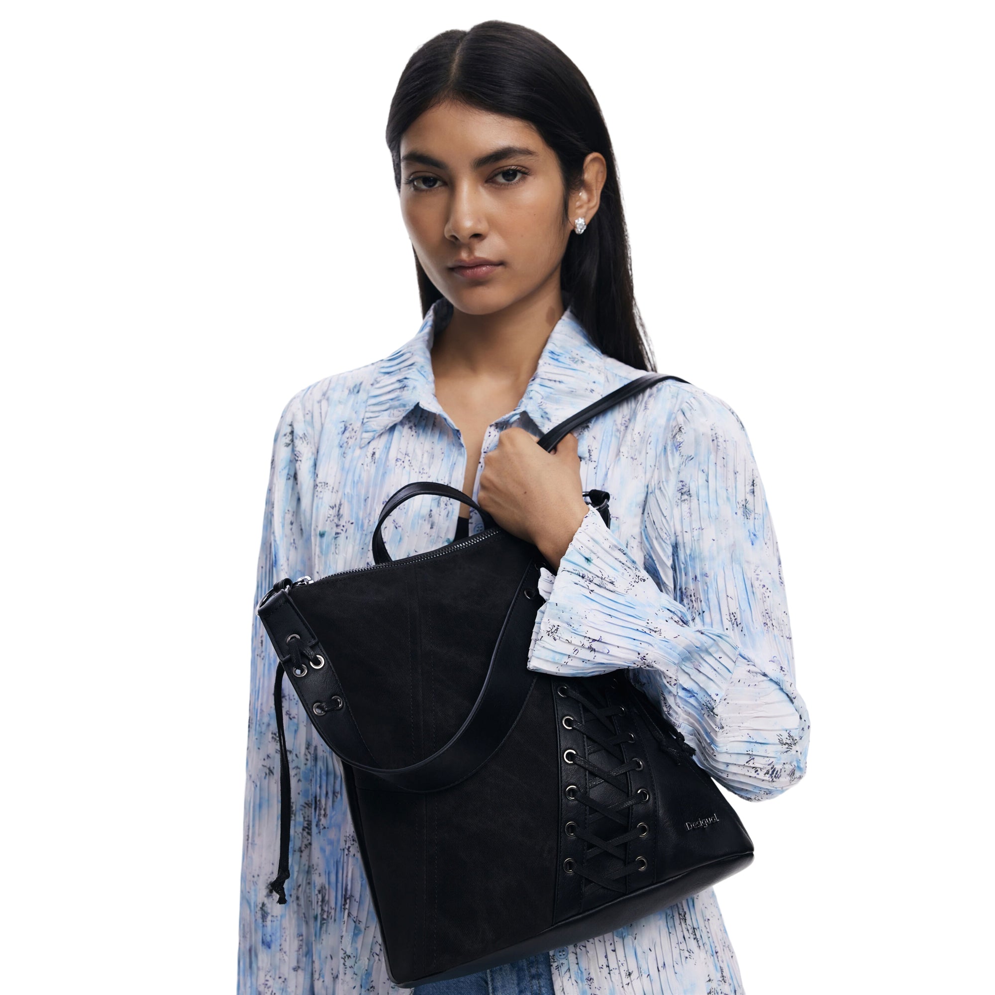 DESIGUAL Zaino Donna Patch Tango Pretoria Mini Nero