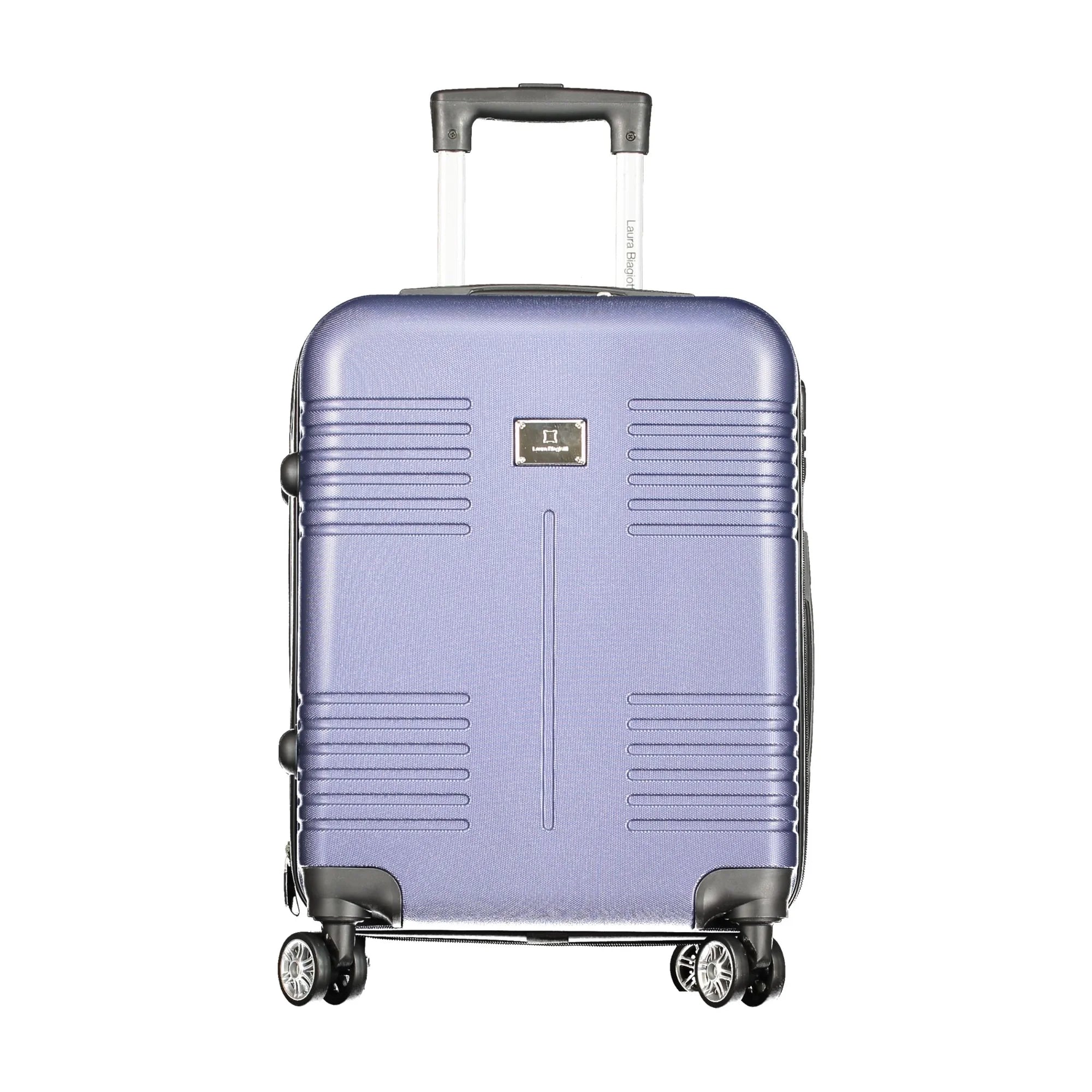 LAURA BIAGIOTTI Set 3 Trolley Grandi Blu con Ruote e Chiusura a Combin