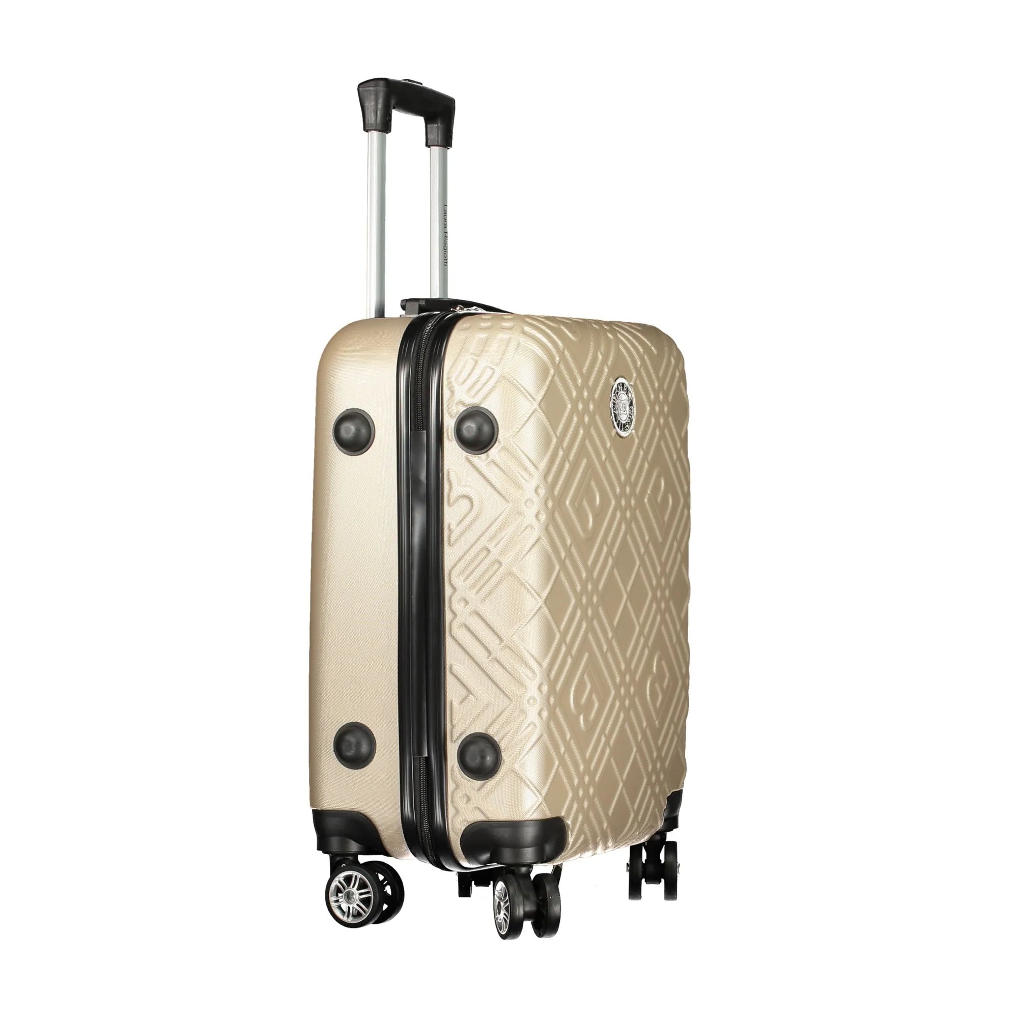 LAURA BIAGIOTTI Trolley Piccolo Donna Oro con Ruote e Lucchetto