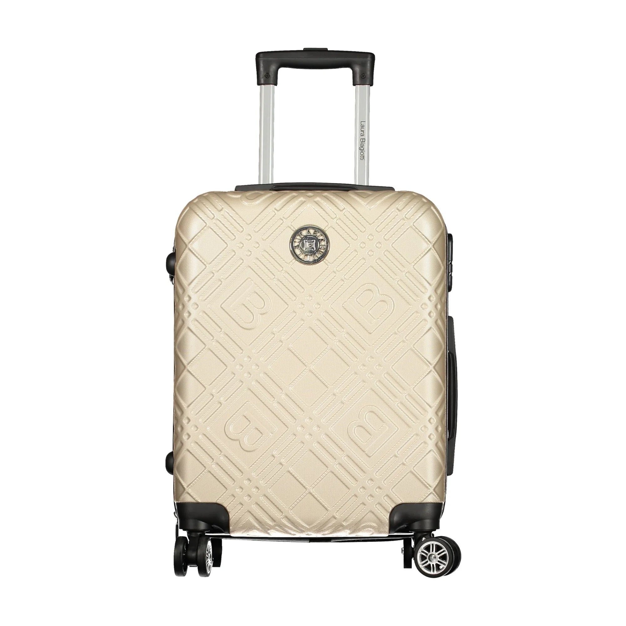 LAURA BIAGIOTTI Trolley Piccolo Donna Oro con Ruote e Lucchetto