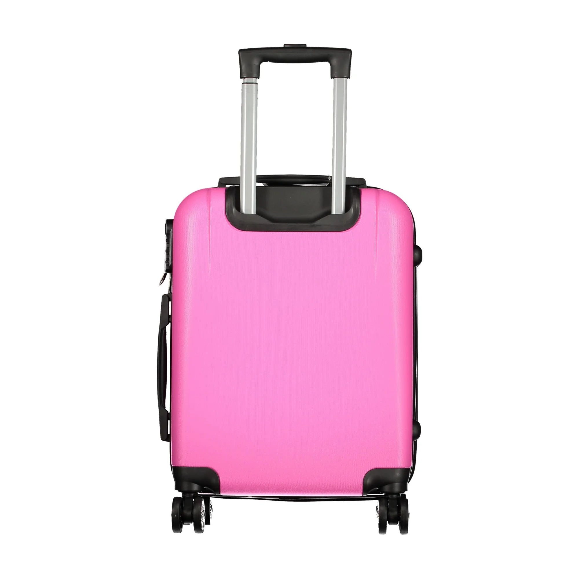 LAURA BIAGIOTTI Set 3 Trolley Grandi Donna Rosa con Ruote e Lucchetto