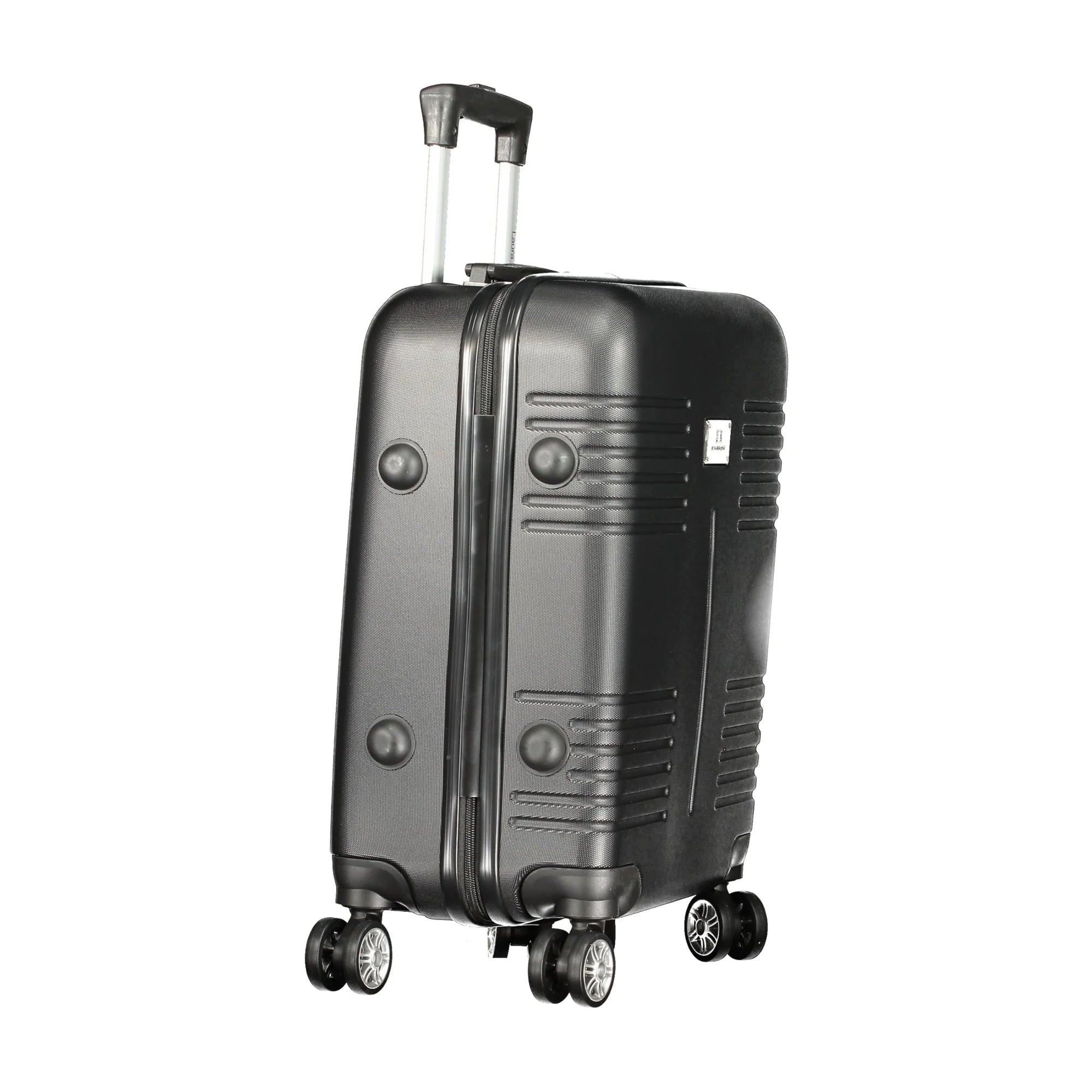 LAURA BIAGIOTTI Trolley Piccolo Nero con Ruote e Chiusura a Combinazione
