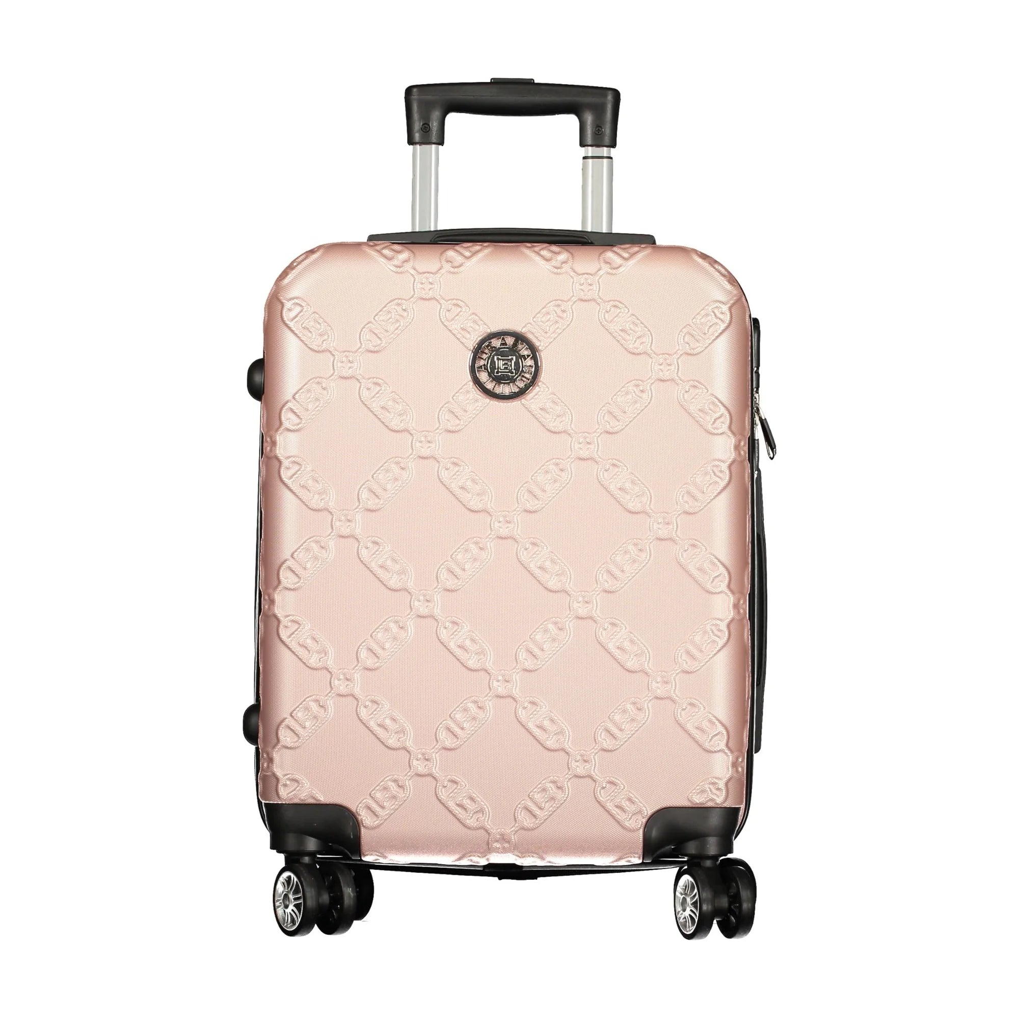 LAURA BIAGIOTTI Set 3 Trolley Grandi Donna Rosa con Ruote e Lucchetto