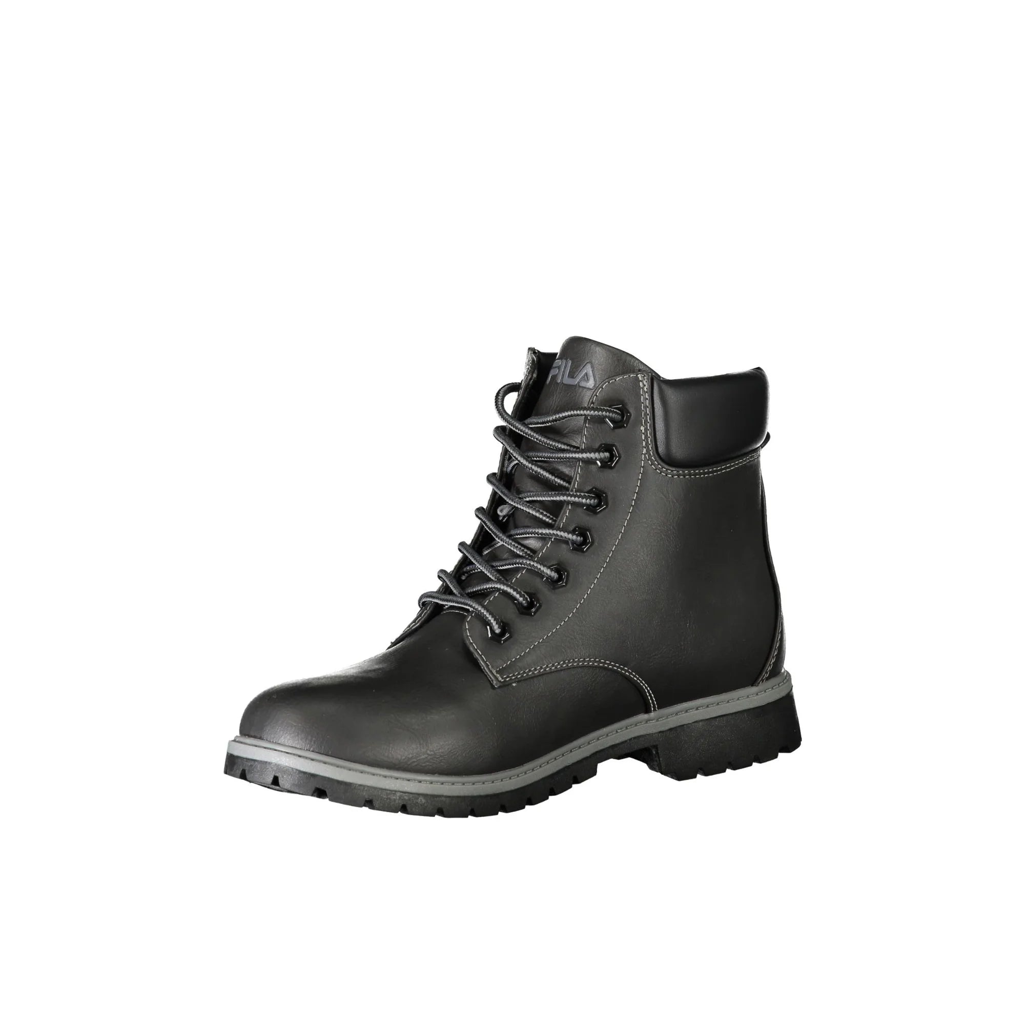 FILA Stivaletti Uomo Neri con Lacci e Dettagli a Contrasto