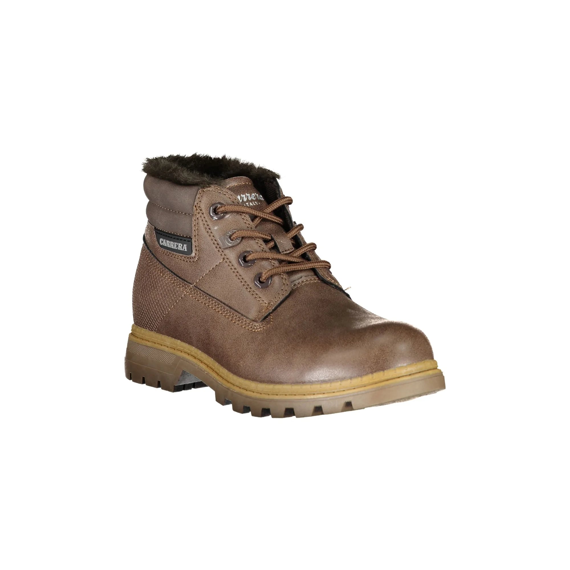 CARRERA Stivaletti Donna Marroni con Lacci e Dettagli a Contrasto