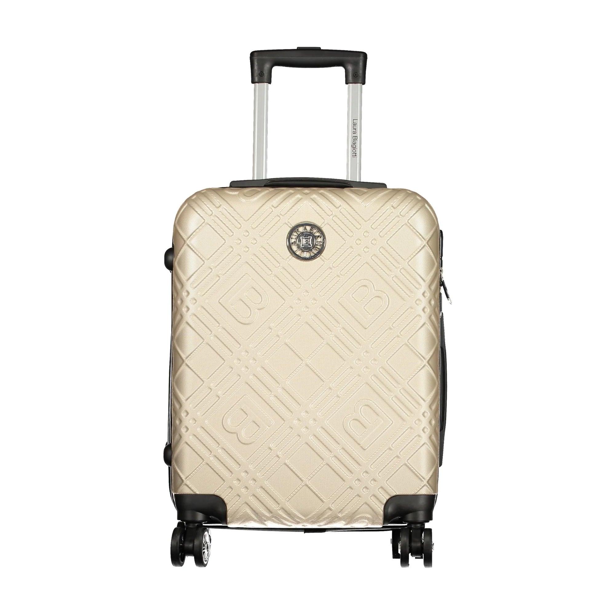 LAURA BIAGIOTTI Set 3 Trolley Grandi Donna Oro con Ruote e Lucchetto