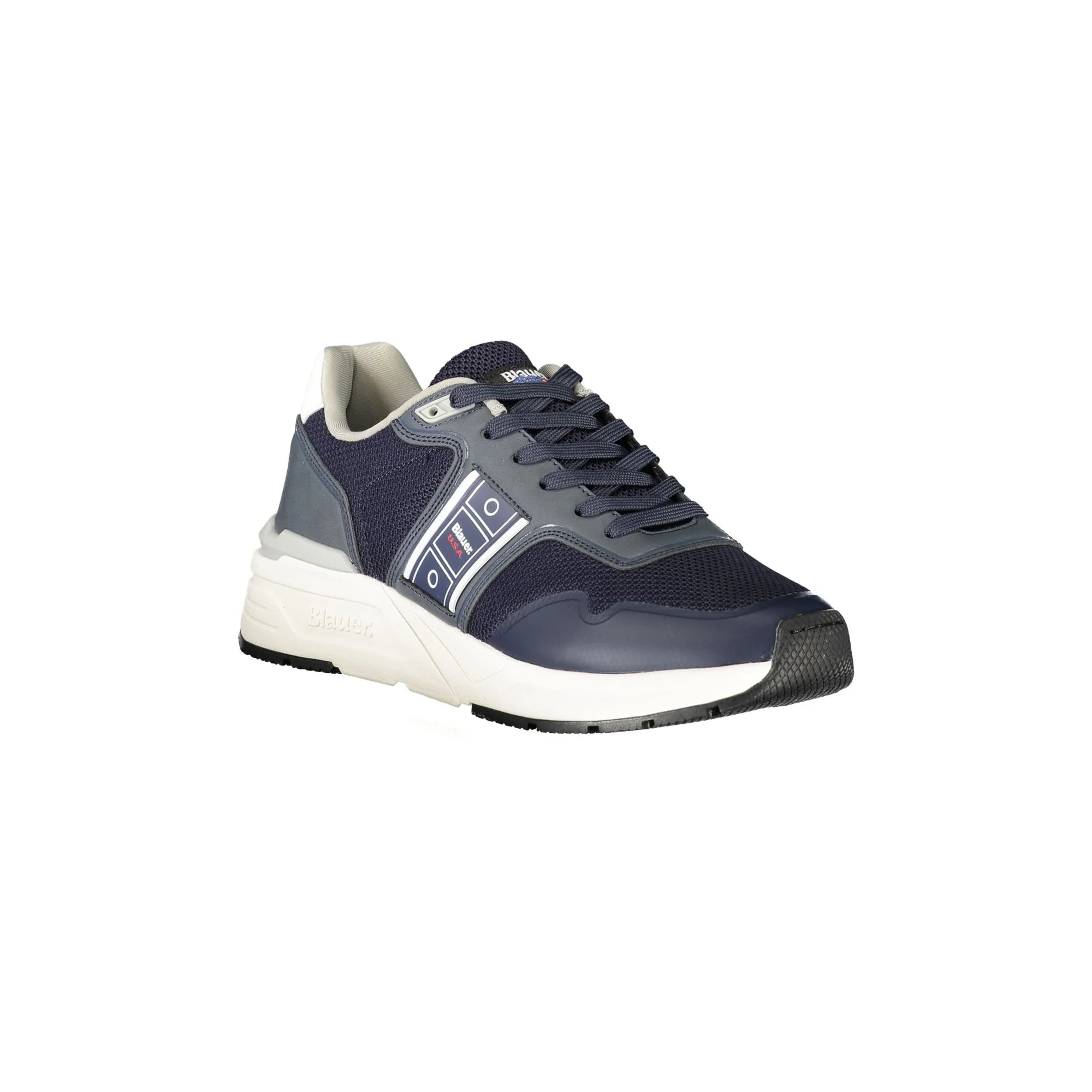 Sneakers Blauer Uomo Blu: Design Sportivo e Dettagli a Contrasto