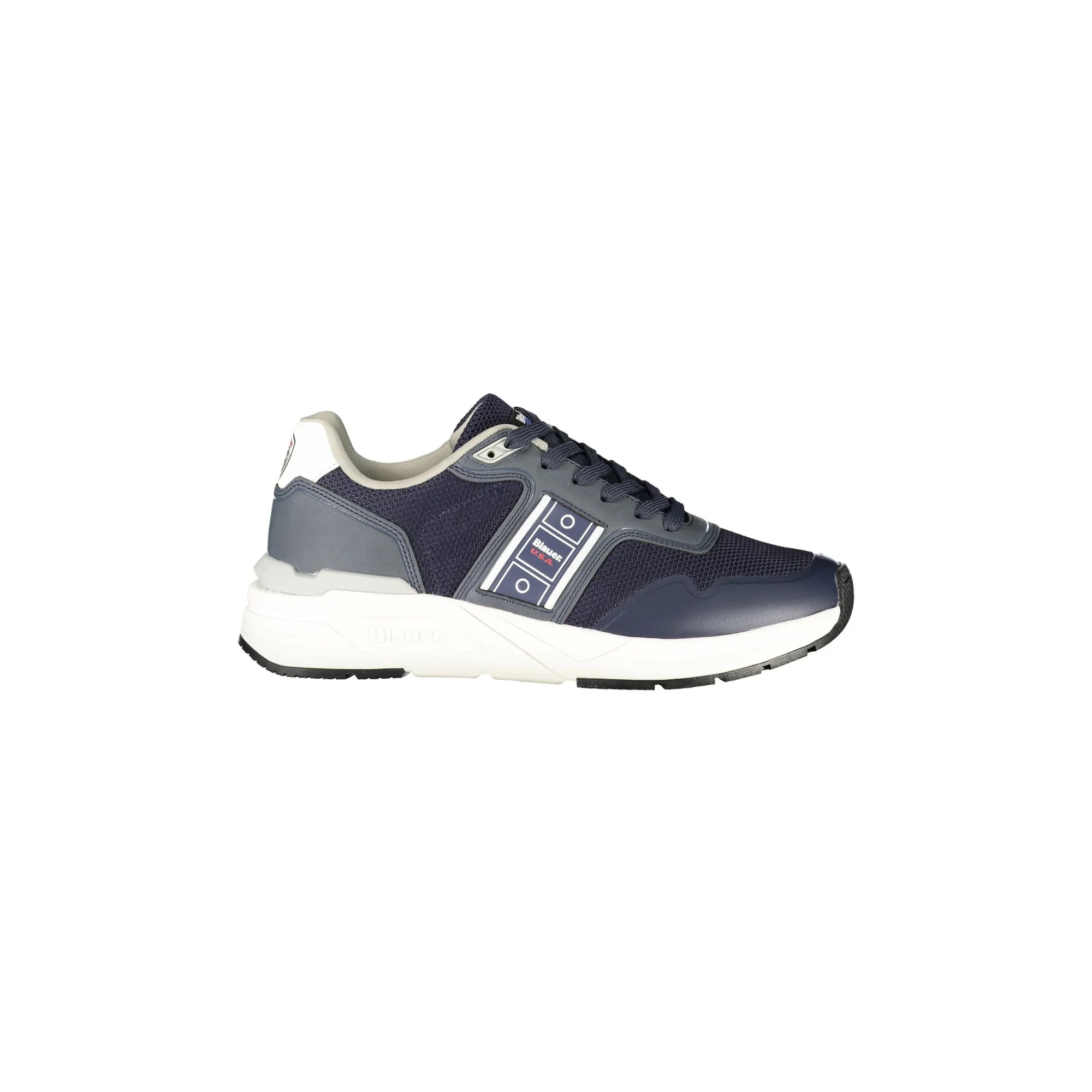 Sneakers Blauer Uomo Blu: Design Sportivo e Dettagli a Contrasto