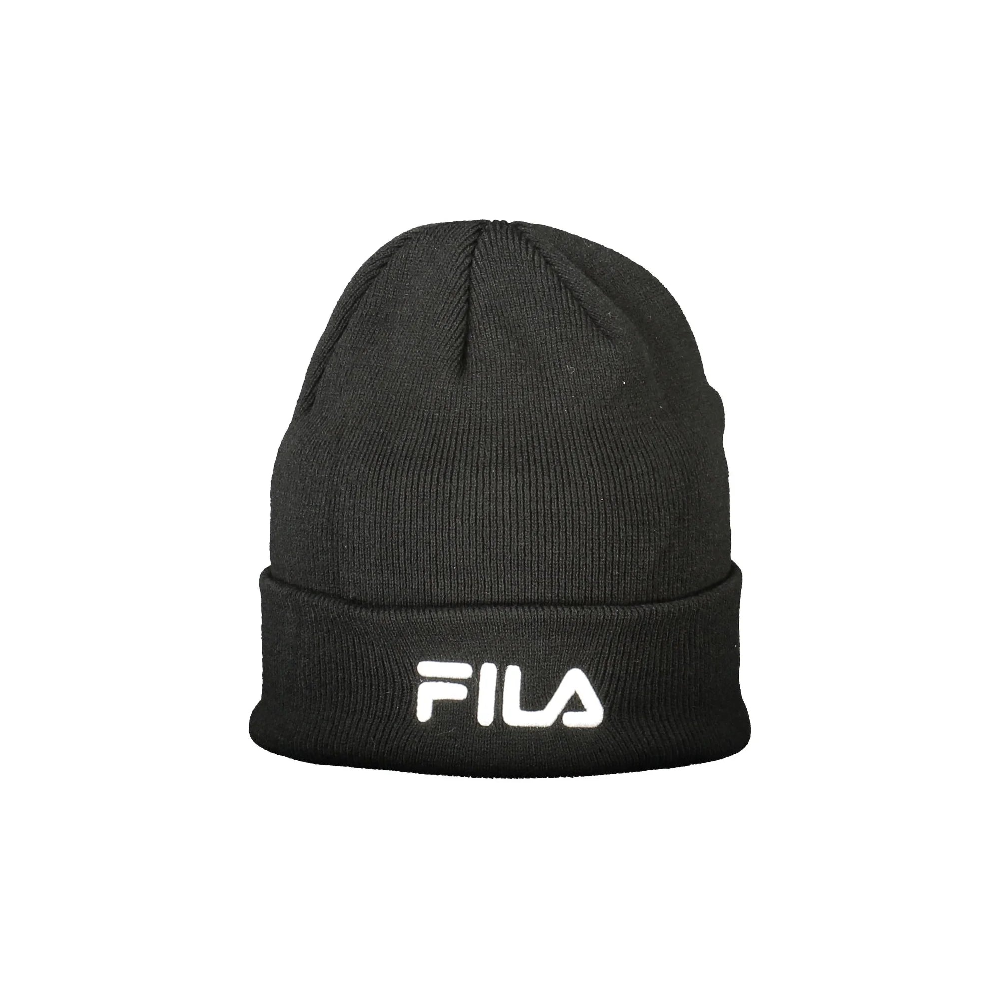 FILA Berretto Uomo Nero Frisco con Ricamo e Logo