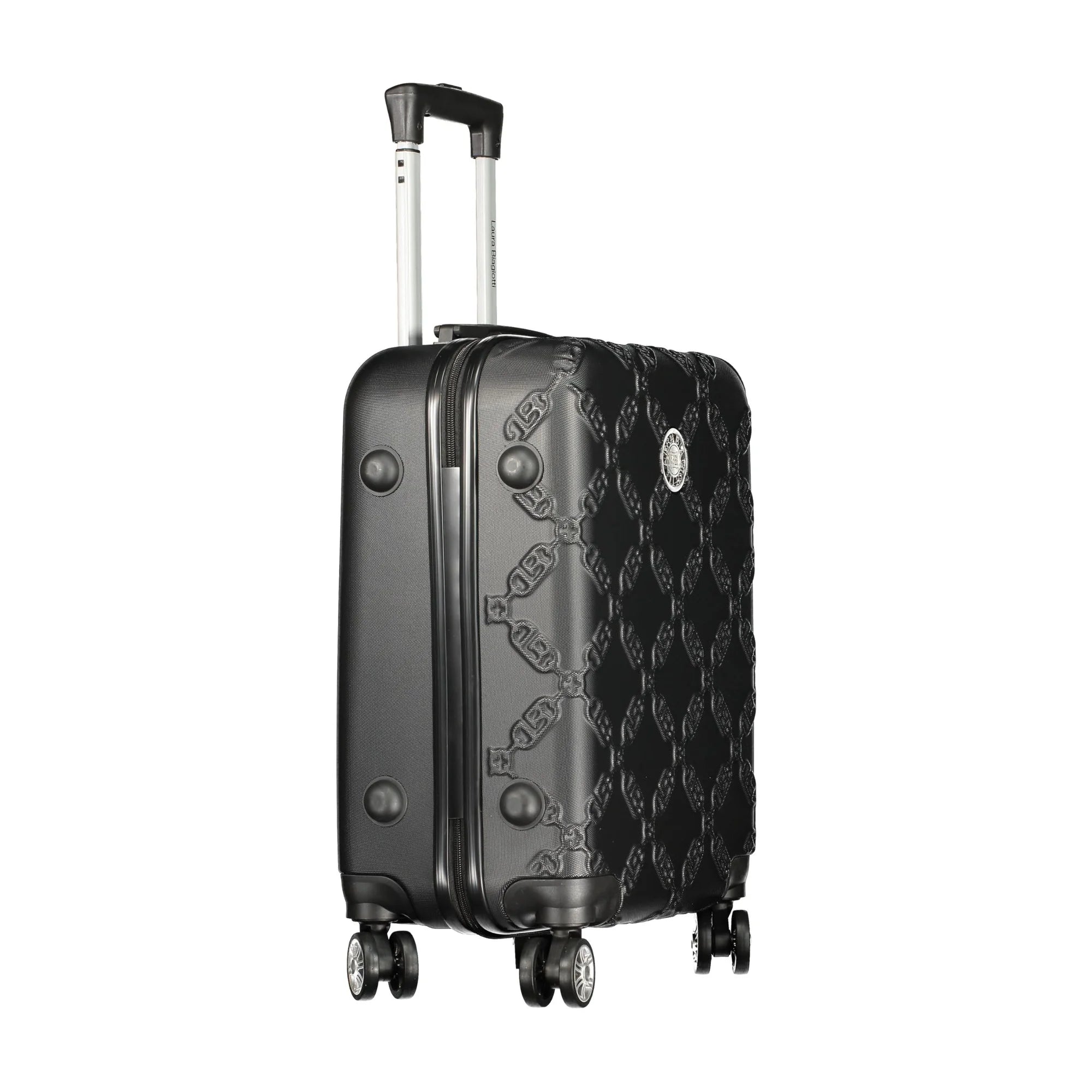 LAURA BIAGIOTTI Trolley Piccolo Donna Nero con Ruote e Lucchetto