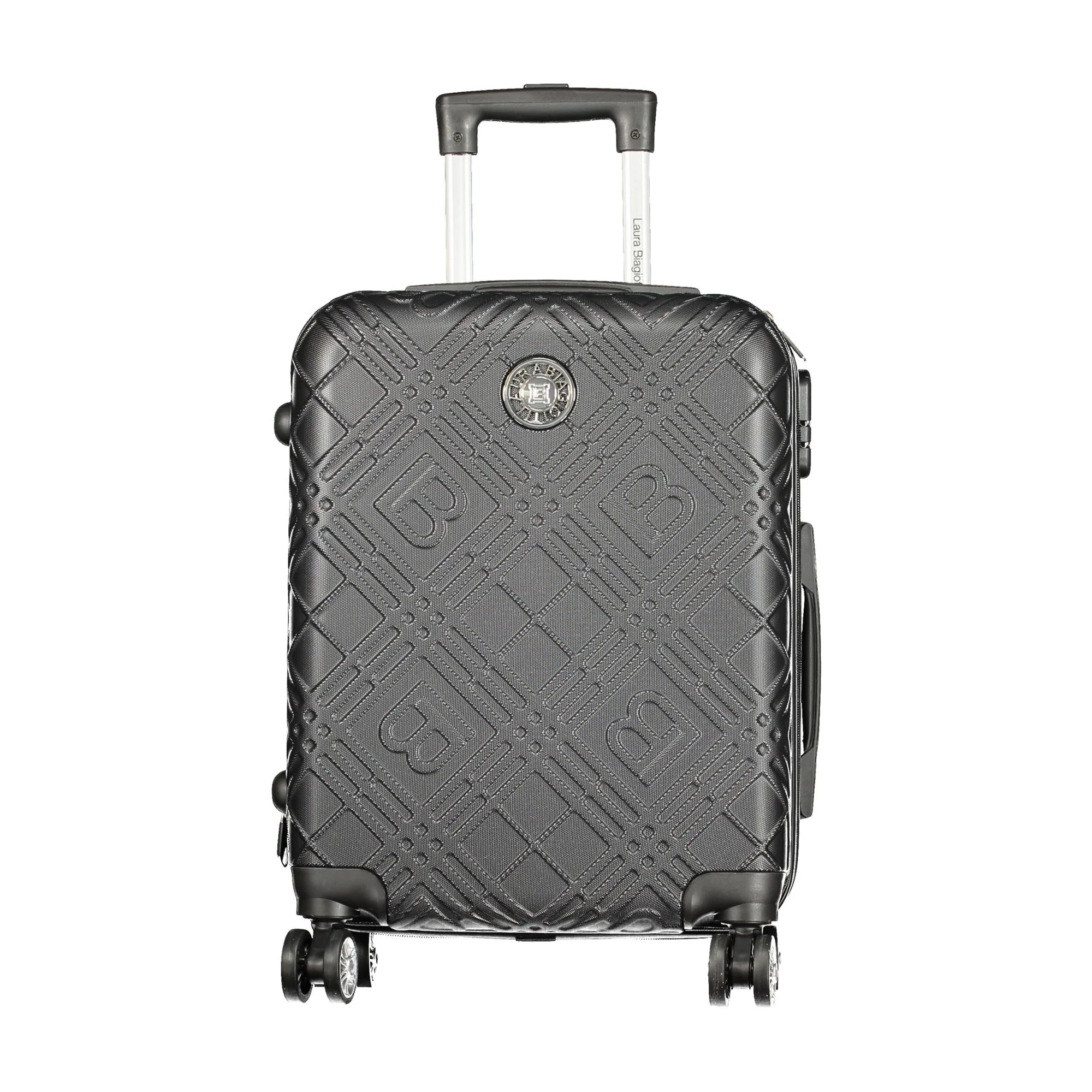 LAURA BIAGIOTTI Trolley Piccolo Donna Nero con Ruote e Lucchetto