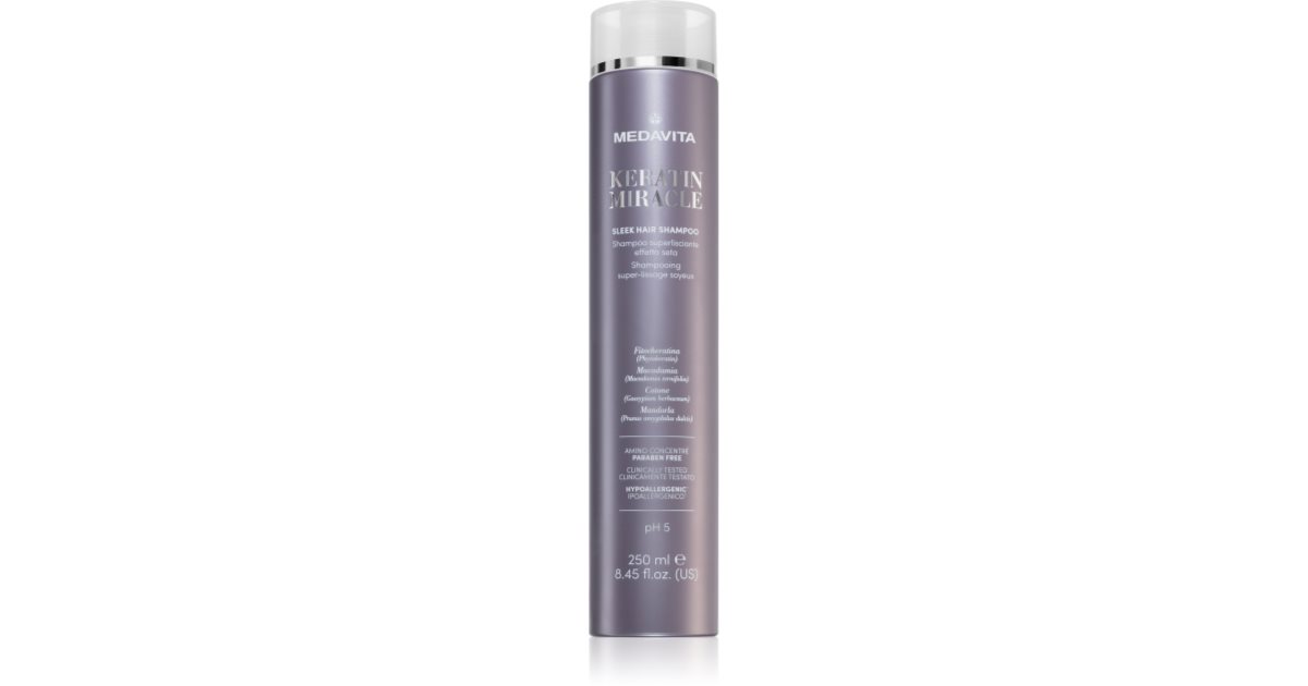 Medavita Keratin Miracle Sleek Shampoo Lisciante 250 ml