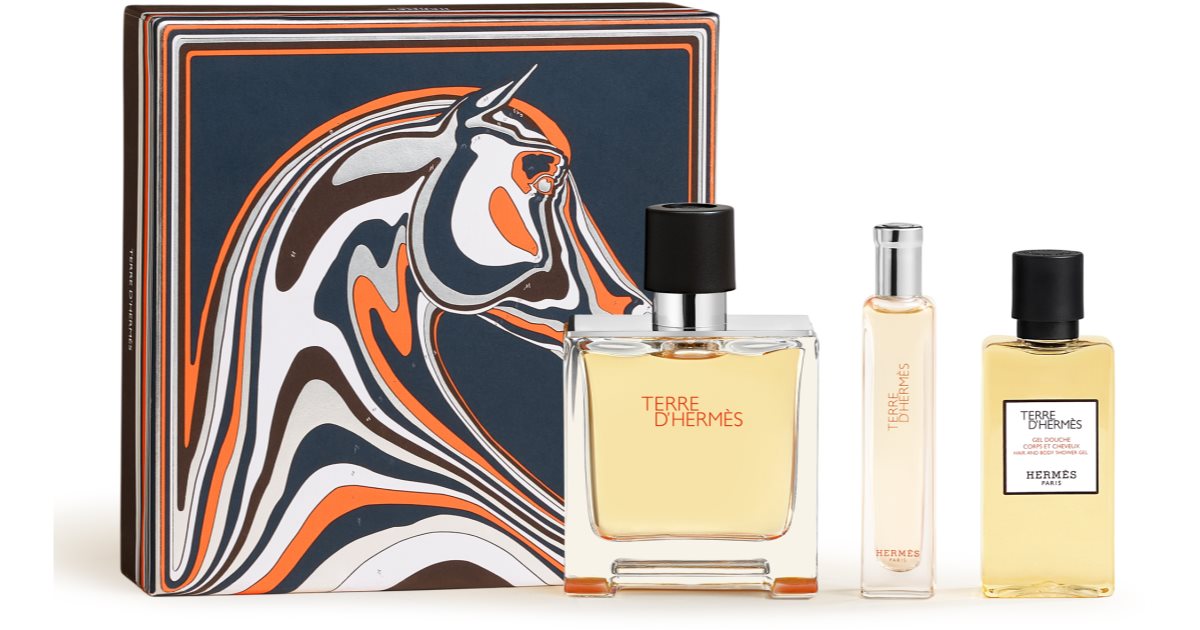 Hermès Terre d'Hermès Set Regalo Uomo: Profumo 75ml + Tester 15ml + Gel Doccia 40ml
