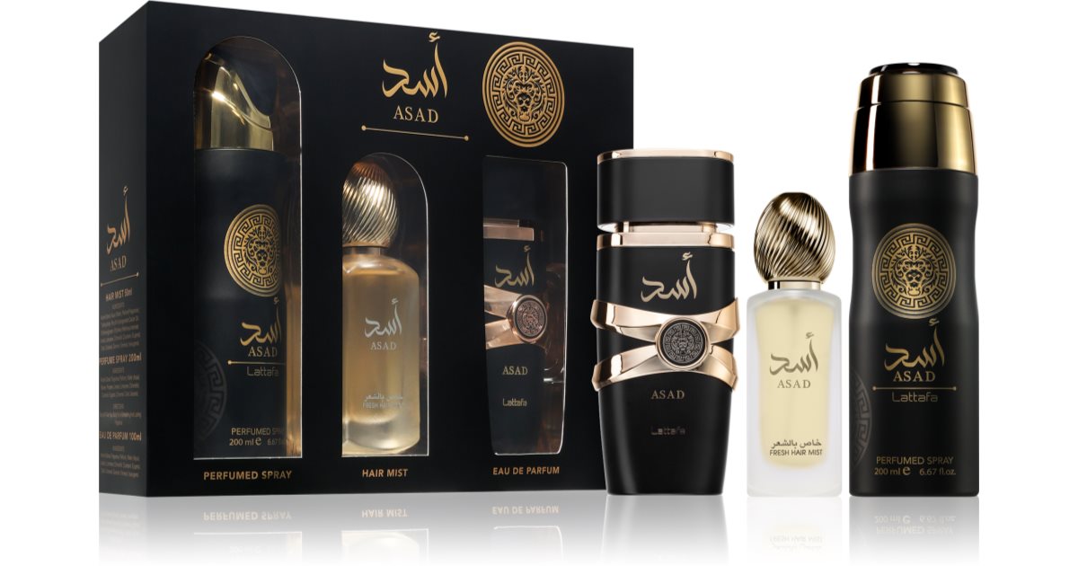 Lattafa Asad Set Regalo Uomo: 3 Fragranze Esclusive