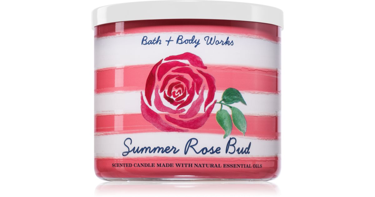 Bath & Body Works Summer Rose Bud: Candela Profumata 411g
