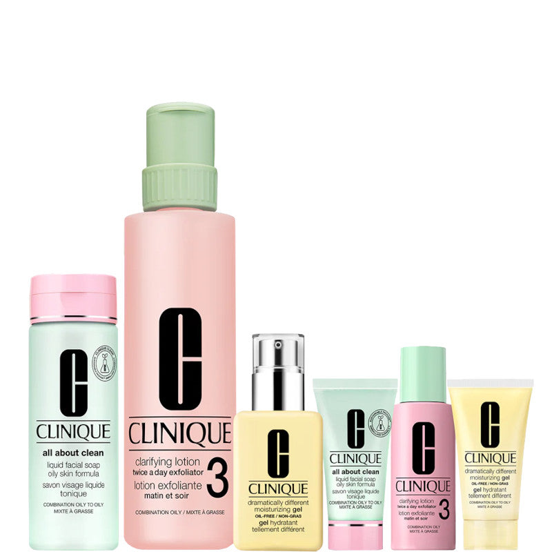 Clarifying Lotion 3 - Kit Clinique: Pelle Normale/Oleosa - 487ml + Prodotti Complementari